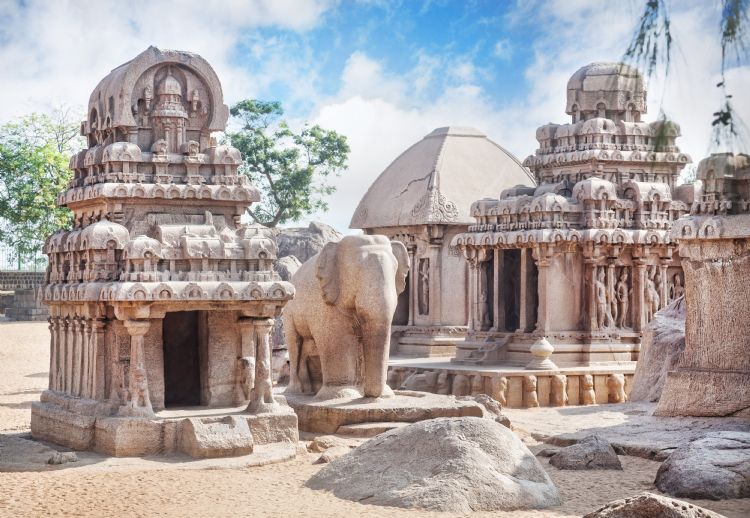 Cinq Rathas à Mahabalipuram