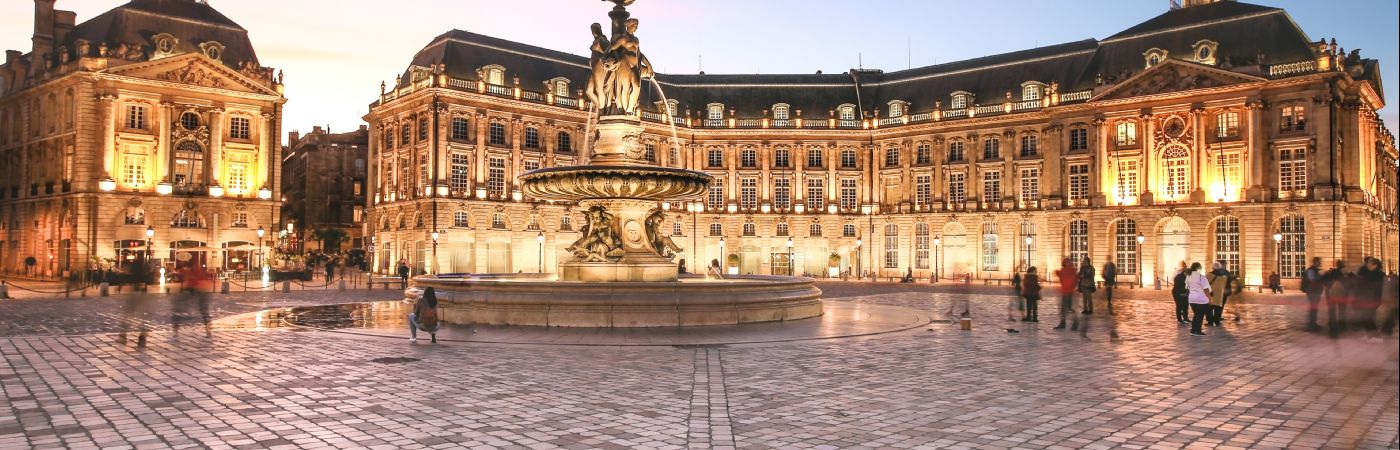 Place de la Bourse à Bordeaux
