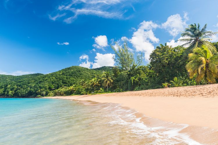 Plage de la perle en Guadeloupe